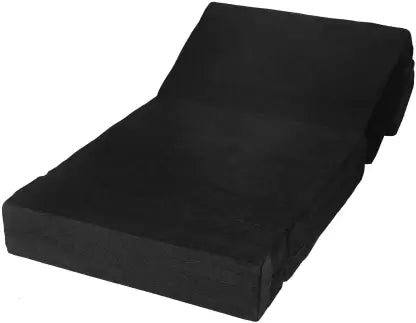 SOLISPRIMUS-COMFORT FOR ALL 1 Seater Single Foam Fold Out Sofa Cum Bed (Finish Color - Black Delivery Condition - Pre-assembled)