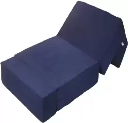 SOLISPRIMUS-COMFORT FOR ALL 1 Seater Single Fold Out Sofa Cum Bed (Finish Color - Navy Blue Delivery Condition - Pre-assembled)