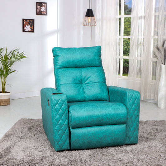 Solis Royale- The Desired Comfort Aswan Green Recliner Chair Manual Recliner