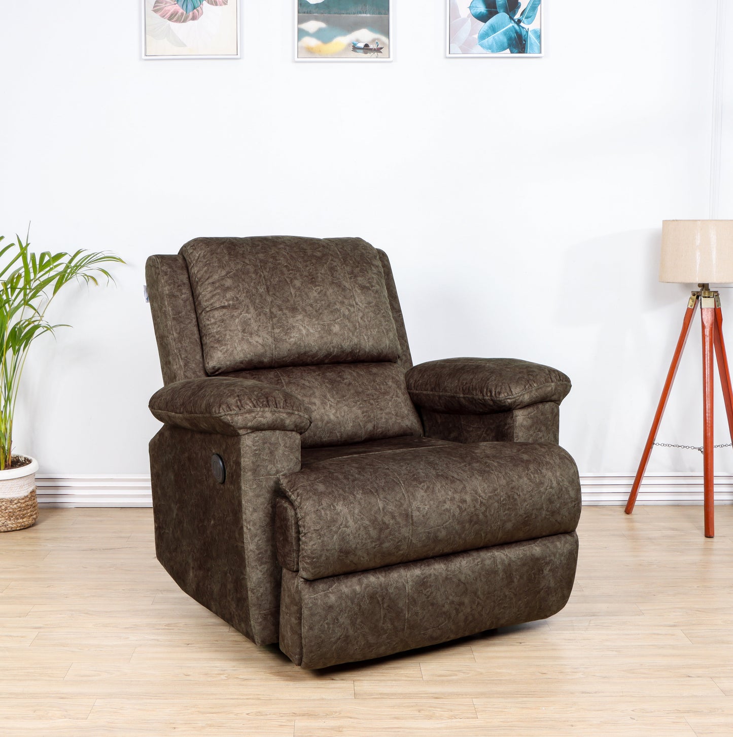 Solis Royale- The Desired Comfort Avaris Brown Recliner Chair Motorized Recliner