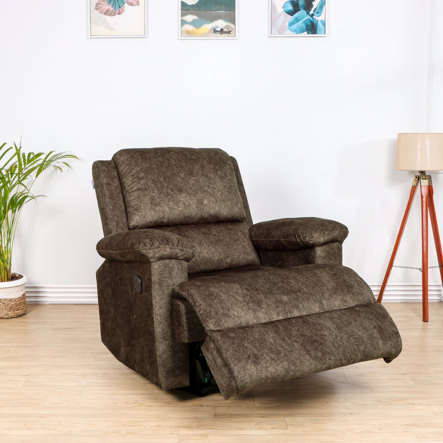 Solis Royale- The Desired Comfort Avaris Brown Recliner Chair Motorized Recliner