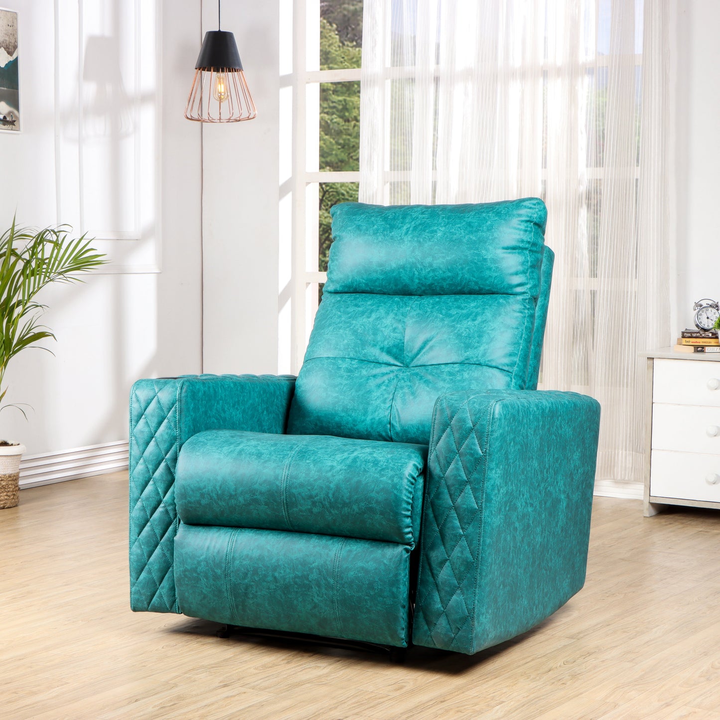 Solis Royale- The Desired Comfort Aswan Green Recliner Chair Manual Recliner