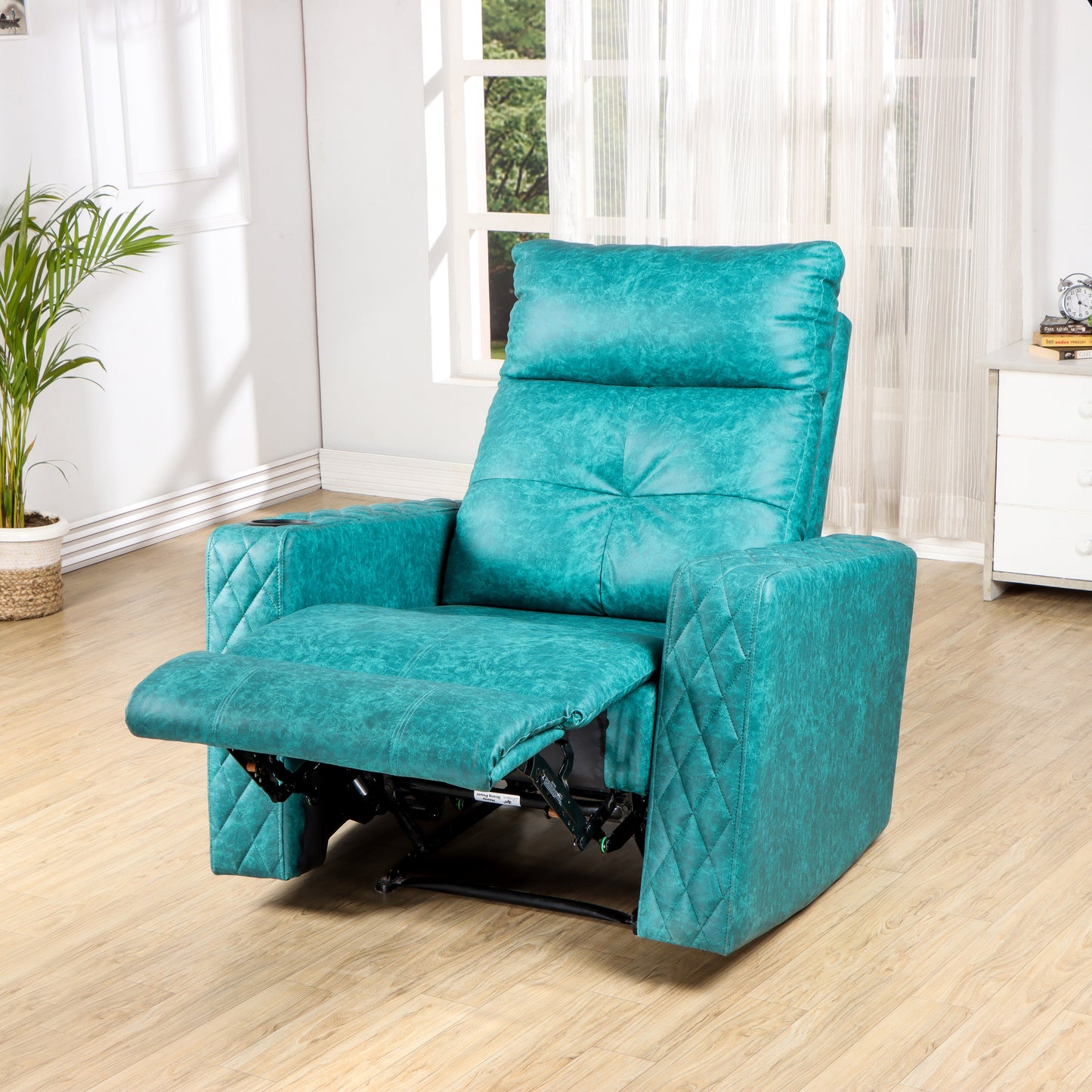 Solis Royale- The Desired Comfort Aswan Green Recliner Chair Manual Recliner