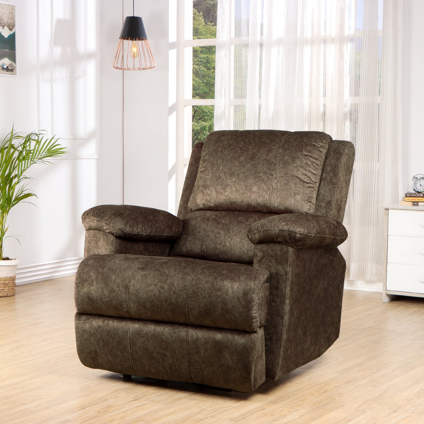 Solis Royale- The Desired Comfort Avaris Brown Recliner Chair Motorized Recliner