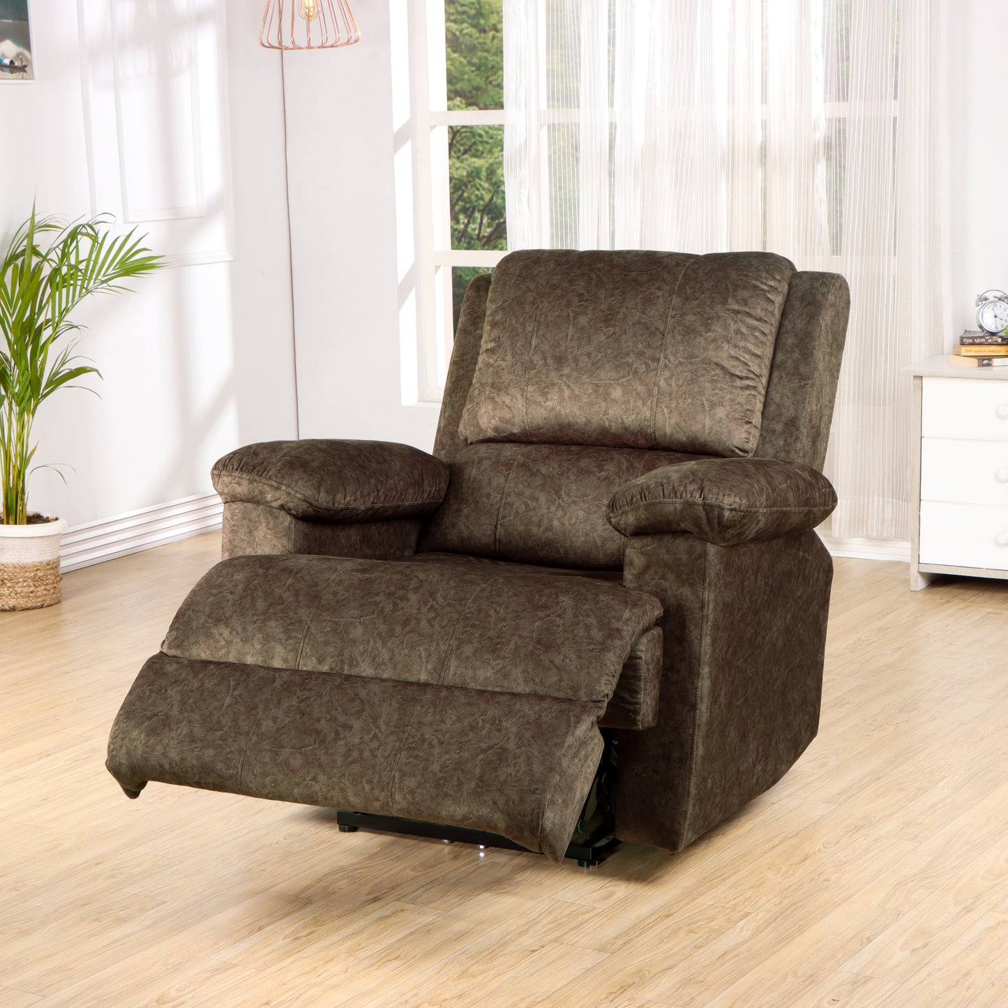 Solis Royale- The Desired Comfort Avaris Brown Recliner Chair Motorized Recliner