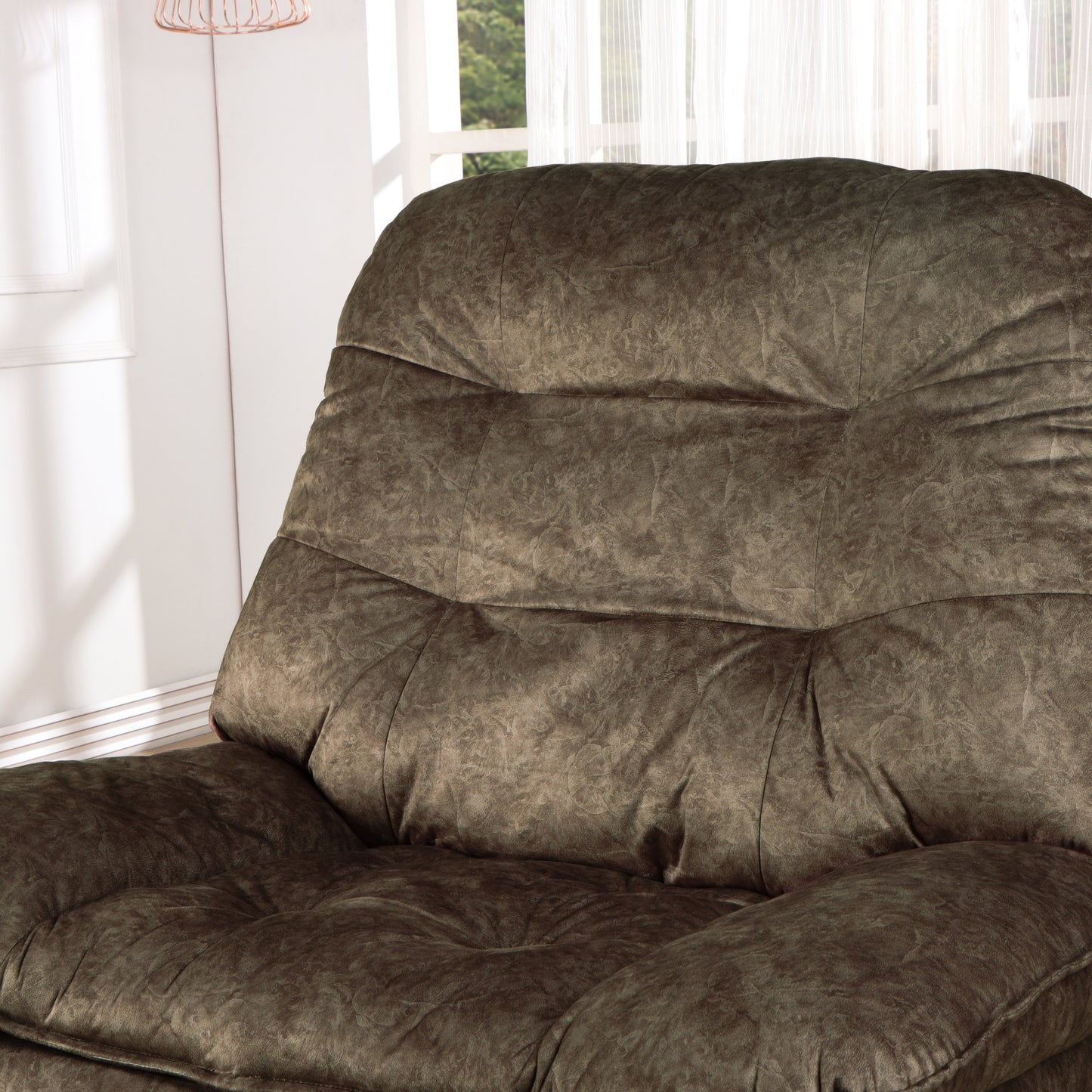 Solis Royale- The Desired Comfort Abydos Brown Recliner Rocking and Revolving Chair