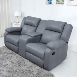 SOLIS ROYALE-The Desired Comfort Two Seater Manual Recliner Chair Relaxyard (Grey,DIY)