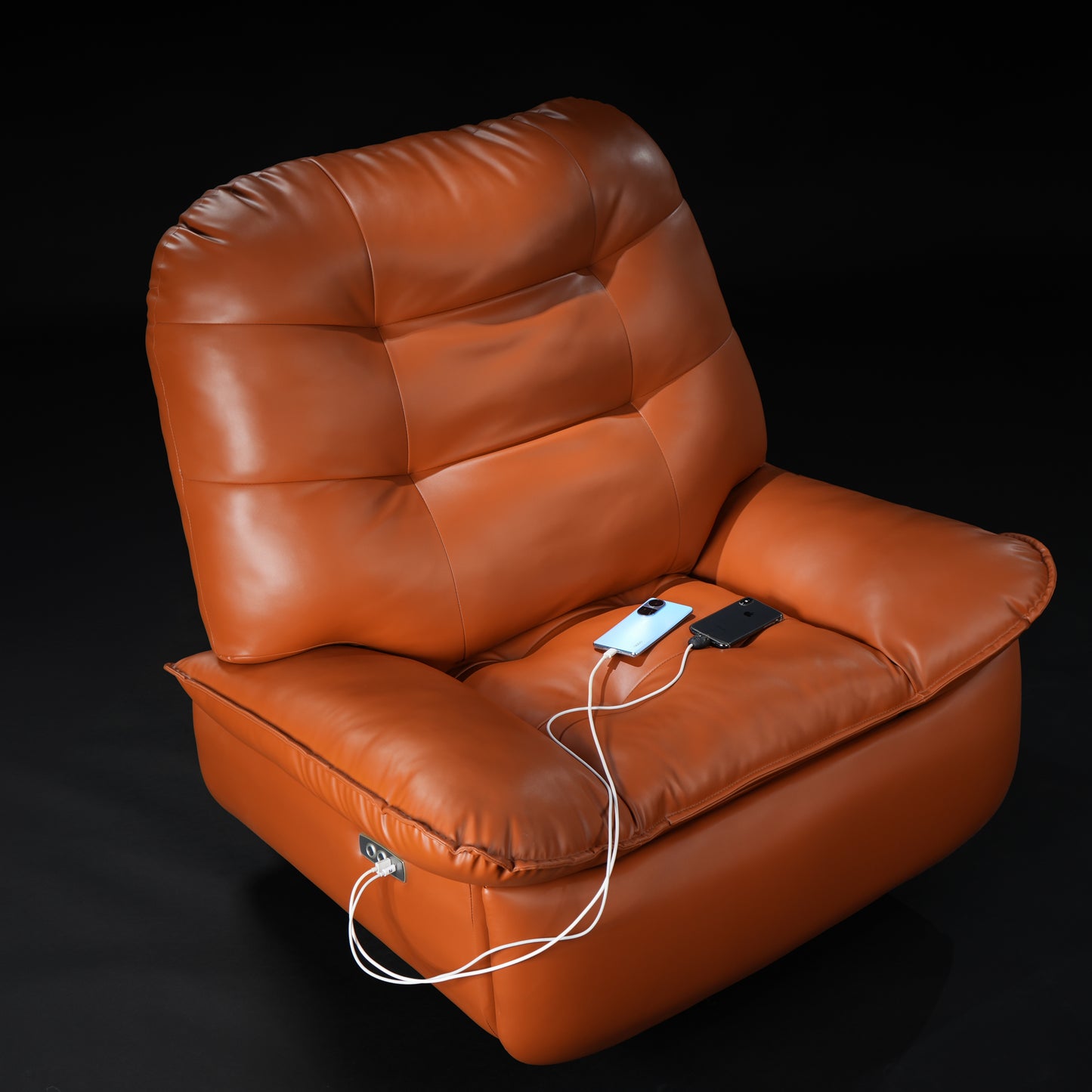 SOLIS ROYALE- The Desired Comfort Motorized Recliner sofa chair with Rocking Revolving Features