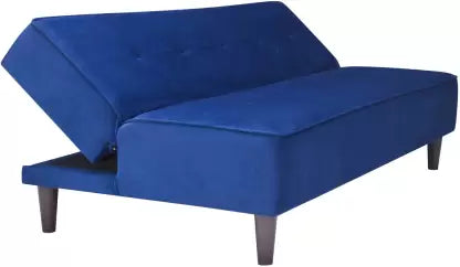 Solis Primus-comfort for all fully Upholstered 3 Seater Double Foam Fold Out Sofa Cum Bed - Blue Color