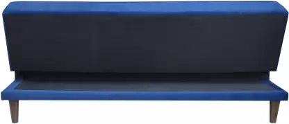 Solis Primus-comfort for all fully Upholstered 3 Seater Double Foam Fold Out Sofa Cum Bed - Blue Color