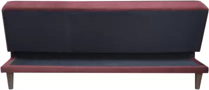 Solis Primus-comfort for all Fully Upholstered 3 Seater Double Foam Fold Out Sofa Cum Bed - Dark Pink Color