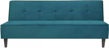 Solis Primus-comfort for all Fully Upholstered 3 Seater Double Foam Fold Out Sofa Cum Bed - Green Color