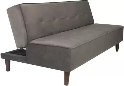 Solis Primus-comfort for all Fully Upholstered 3 Seater Double Foam Fold Out Sofa Cum Bed - Grey Color